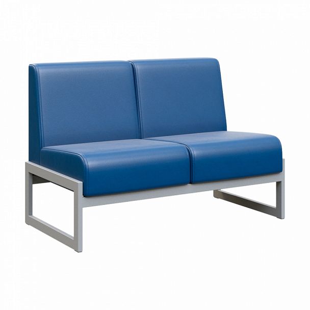 Диван двухместный "MODULE" MD.D2 Серый+синий - Вид 1