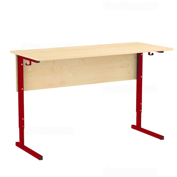 Стол ученический 110РВ, регулируемый, 2-местный на прямоугольной трубе (м/к Красный, Синий, Зеленый), гр.2-4 - Вид 1