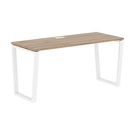 Стол прямой EVST 1567 Дуб Денвер светлый/Белый 1560х670х750 EDIS - Фото предпросмотра
