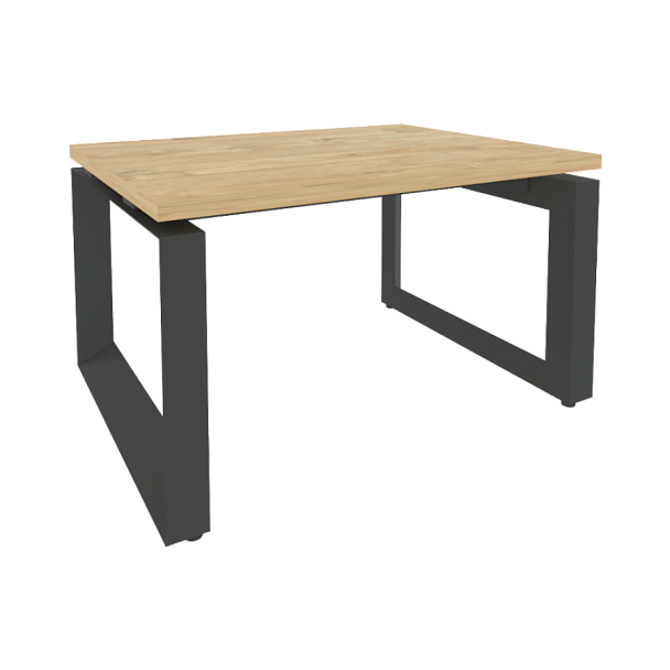 Onix Direct Стол журнальный на О-образном м/к O.MO-SJ-1 Тиквуд светлый/Антрацит металл 780*600*450 - Вид 1