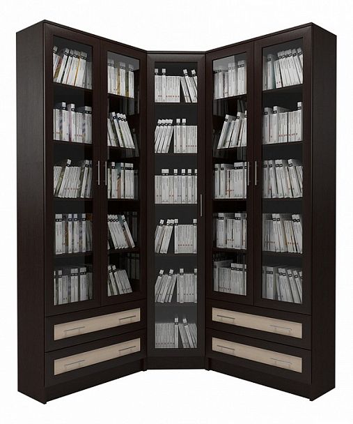 Шкаф книжный Мебелайн-39 - Вид 1