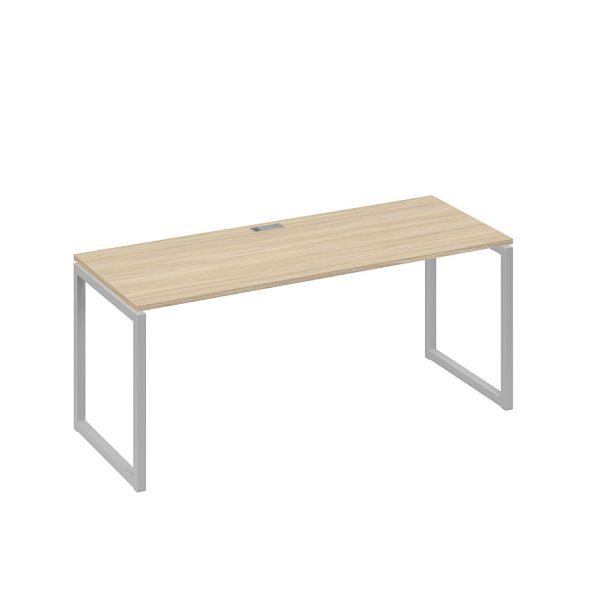 Стол письменный на металлокаркасе QUATTRO A4 А4 Б4 016 БП дуб скандинавский / металлокаркас серый - Вид 1