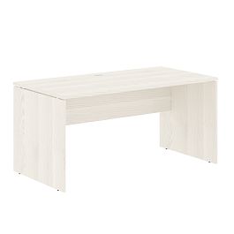 Стол прямой EDST 1580 Ясень Траун/Белый 1560х800х750 EDIS - Фото предпросмотра