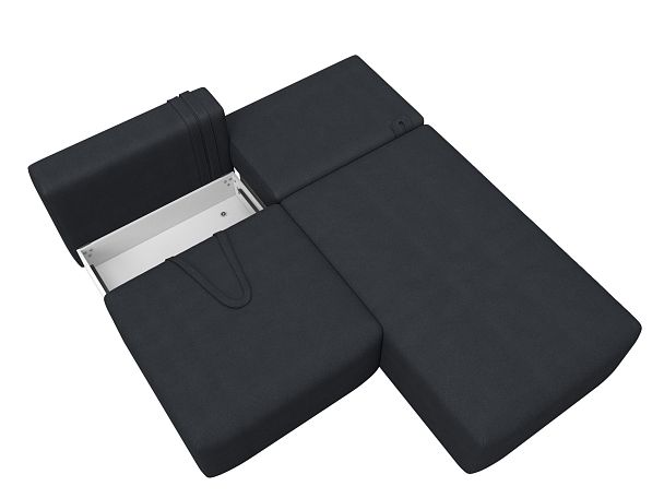 Диван угловой модульный Лига-060 НПБ угол универсальный Искусственная замша серый - Вид 8