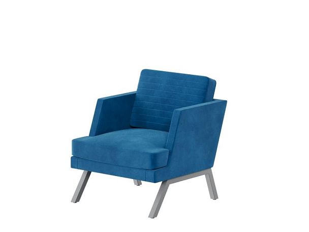 Aldo Кресло ALD-01L Velutto 54/Металл Серый 790*875*890 - Вид 1