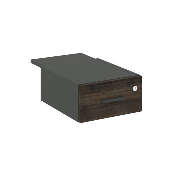 Concept Тумба с 1 ящ. CN.PT-003 W Дуб Мали/Антрацит 347*573*169 - Вид 1