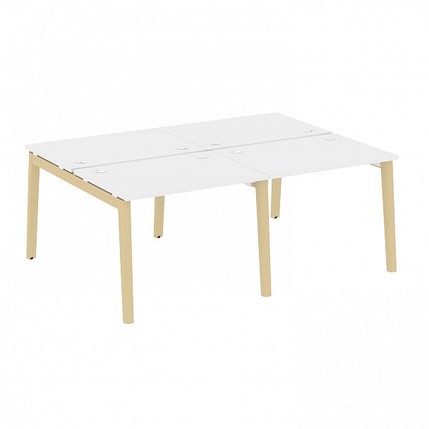 Рабочая станция "Onix wood" OW.D.RS-4.1.7 белый/дуб светлый - Вид 1