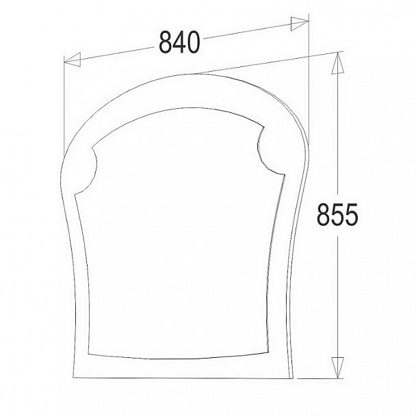 Зеркало "Ольга 1Н" - Вид 2