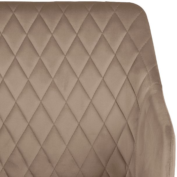 Комплект полубарных поворотных кресел Барли К, Confetti latte/черный, 4 шт. - Вид 8