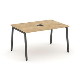 Стайл Проджект Стол переговорный SN-4A.SPRG-002 Тиквуд Светлый/Металл Антрацит 1180*980*750 - Фото предпросмотра