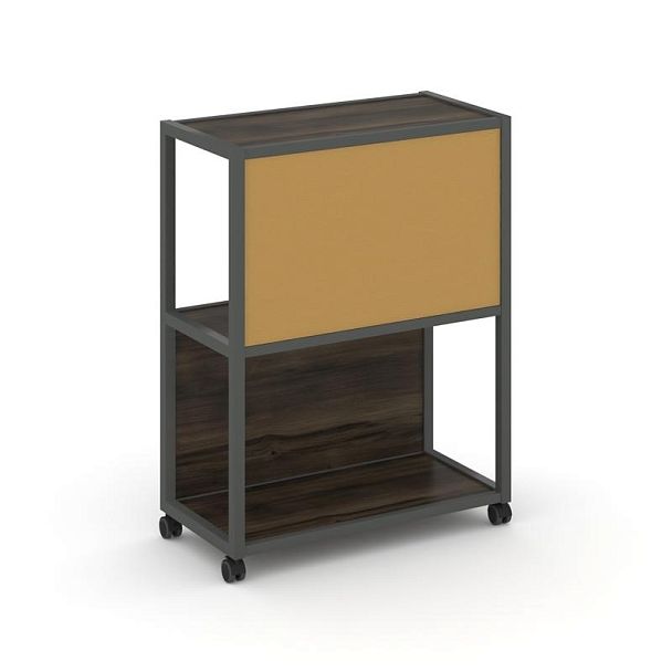 Shelf Mobile Стеллаж 3 уровня 1 секция VR.LT-STK-303.12 Дуб Мали/Металл Антрацит/W-31 1200*400*1046 - Вид 1