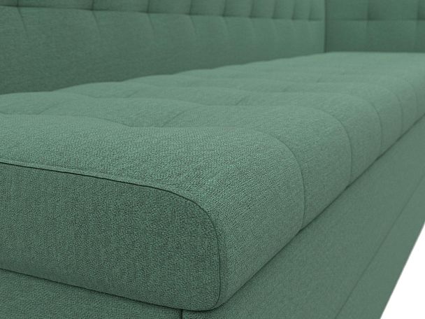 Диван кухонный Бриз с углом справа Рогожка зеленый - Вид 4