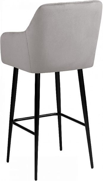 Барное поворотное кресло Барли К, Confetti silver/черный - Вид 6