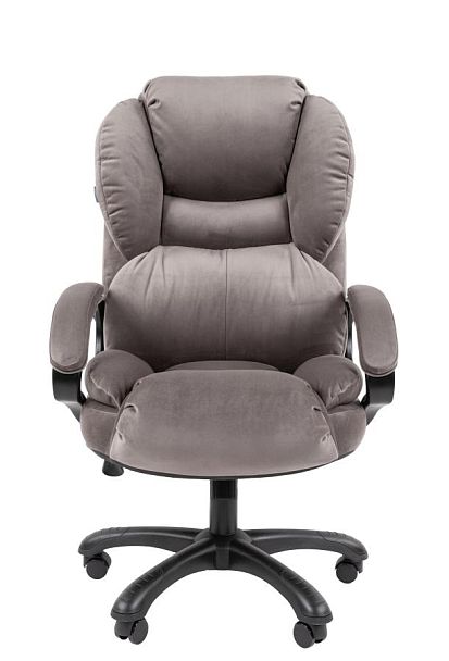 Кресло Chairman Home 434 Россия ткань Т-55 серый (черный пластик) - Вид 3