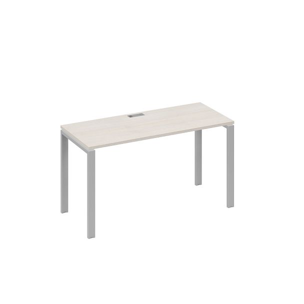 Стол письменный на металлокаркасе UNO A4 А4 Б1 004 БП дуб / металлокаркас серый - Вид 1