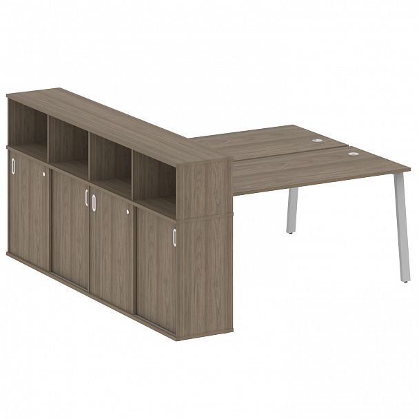 Рабочая станция "Metal System" БА.РС-СШК-4.4 вяз/серый - Вид 1