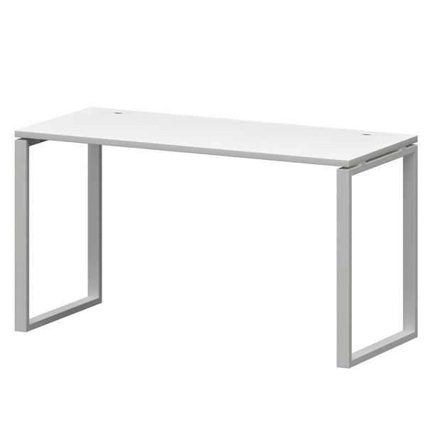 Стол на металлокаркасе СМС25-О-16К.60.Пр25 Белый/Белый 1600x600x750 Смарт - Вид 1