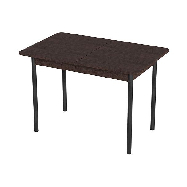Стол Лион 2 ЛДСП (Подстолье прямое черное) НЕ ВЫБИРАТЬ Венге - Вид 1