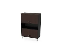 БЕРЛИН / BERLIN Шкаф с двумя лифт-дверями 900х430х1290 Венге/Черный - Фото предпросмотра