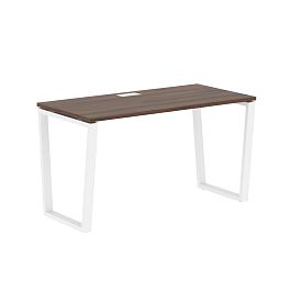 Стол прямой EVST 1367 Дуб Денвер тёмный/Белый 1360х670х750 EDIS - Фото предпросмотра