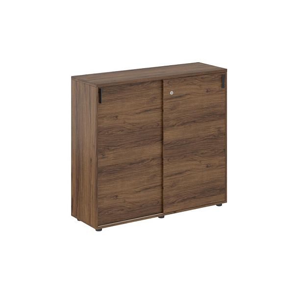 Шкаф купе 1238х400х1125 средний, с замком / корпус цвет: дуб модена, двери цвет: дуб модена Сигма / Sigma - Вид 1