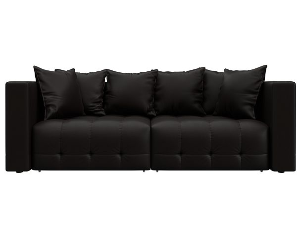 Диван прямой Лига-052 НПБ Экокожа коричневый - Вид 2