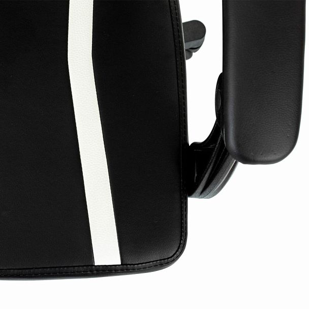 Кресло компьютерное BRABIX "Shooter GM-123", 2 подушки, экокожа, черное/белое, 533191 - Вид 11