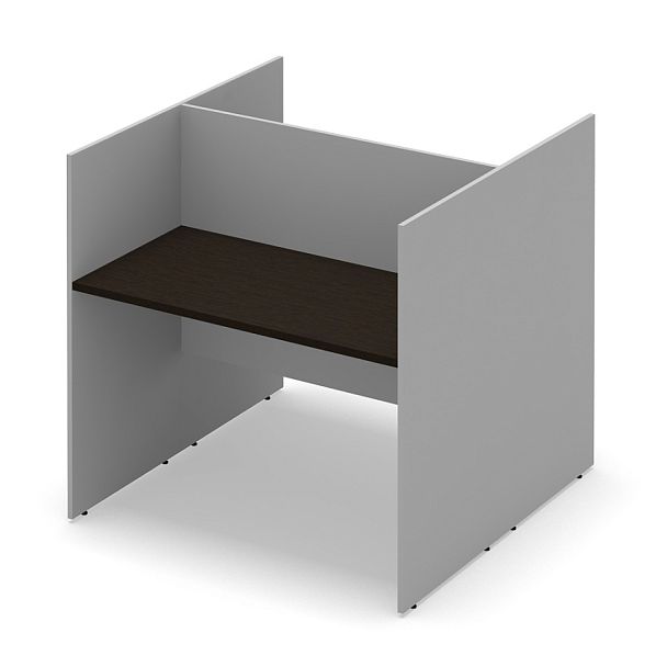 Стол офисный рабочий "Система-M"  ПК-ССМ-СТ2С120Х120ВЭР/Д-В2-939 дуб ферраре - Вид 1