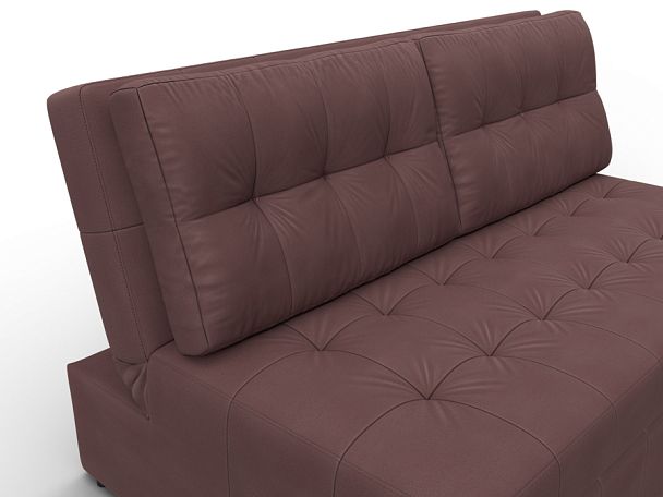 Диван прямой Лига-107 (140) Замша бордовый - Вид 4