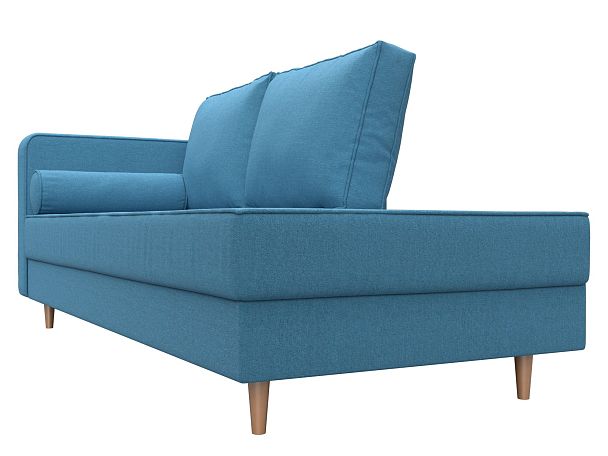 Кушетка Прайм левая Рогожка голубой - Вид 3