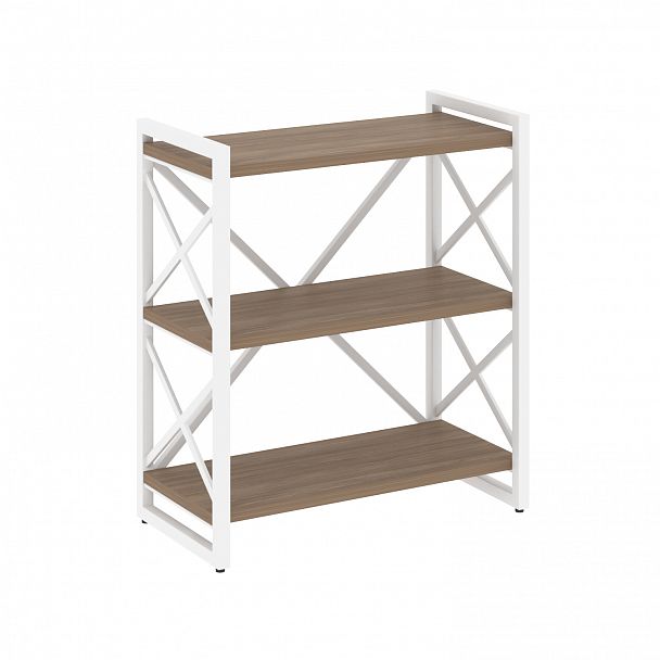 Стеллаж на опорах "Loft" VR.L-MST.O-3.8 дуб аризона/белый - Вид 1