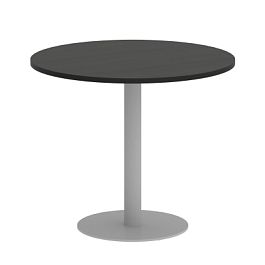 Home Office Стол круглый VR.SP-5-90.1 Суар тёмный/Серый металл 900*900*750 - Фото предпросмотра