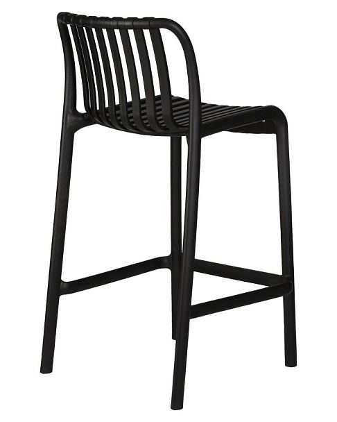 Набор 2 шт Стул полубарный DOBRIN CHLOE (черный) - Вид 5