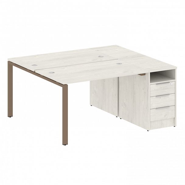 Рабочая станция "Metal System" БП.РС-СТП-2.2 дуб наварра/мокко - Вид 1