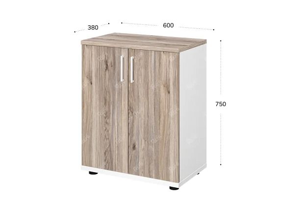 TANDEM RTD041-60-MA Тумба к столу универсальная 600х380х750 Дуб Маувелла/Белый - Вид 2