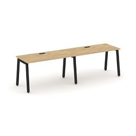 Стайл Проджект Рабочая станция 1 сторон. SN-5A.ORS-001 Тиквуд Светлый/Металл Черный 1960*600*750 - Фото предпросмотра