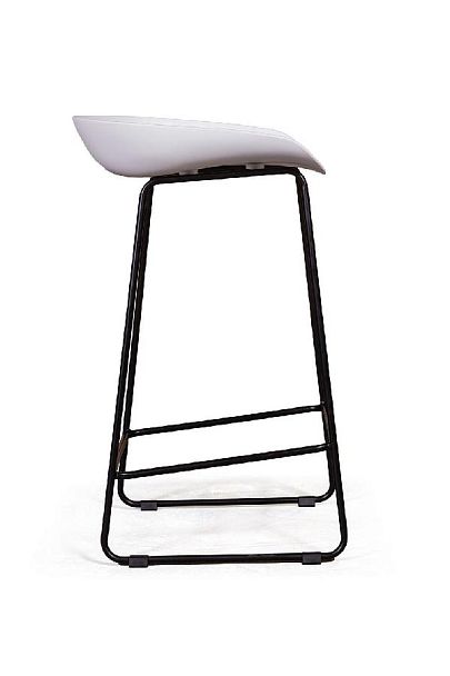 Стул полубарный Leo пластик белый - Вид 4