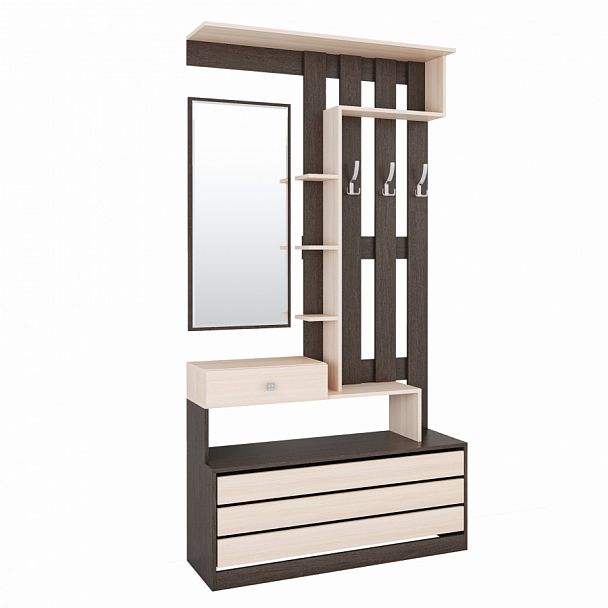 Ямайка Центральная секция ЯПЦС-1 (2100х1100х350) венге/дуб молочный - Вид 1