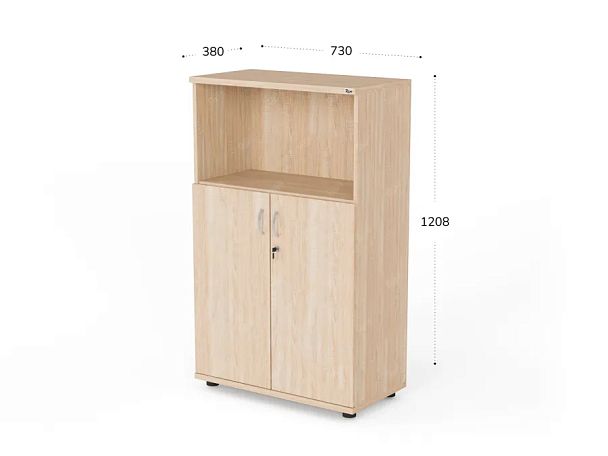UNITY РШК-11 ДУБ СОНОМА Комбинированный шкаф Прямой 730x380x1208 - Вид 2