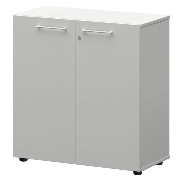 Шкаф низкий закрытый СМШ28F(Б) Белый 792x380x811 Кортез - Вид 1