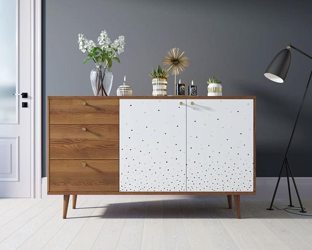 Комод Berber с двумя дверками и ящиками 15 принт арт BB05/Print_15 - Вид 4