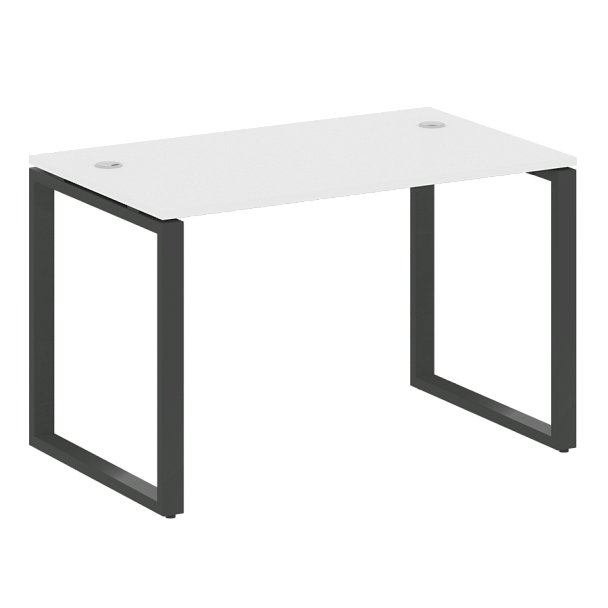 Metal System Стол письменный на О-образном м/к БО.СП-2 Белый/Антрацит металл 1200*720*750 - Вид 1