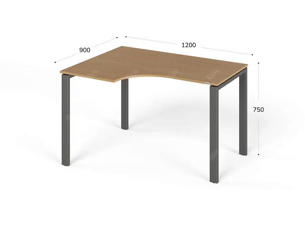 ЛАЙТ / LIGHT RLG016-10x9L Угловой стол 120x90x75 Бук - Вид 2