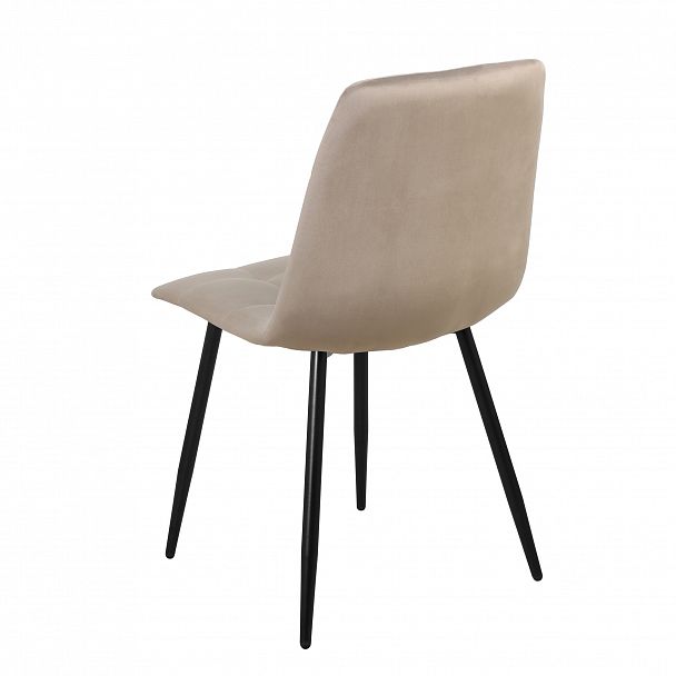 Стул "Чили-РФ" РФ-210 черные ножки, цвет бежевый велюр - Вид 5