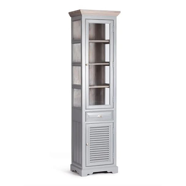 Витрина Secret de Maison Брайтон/Brighton (мод. DA-2168А), дерево акации/дерево манго/МДФ, Antique grey/grey wash - Вид 1