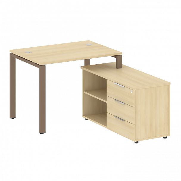 Рабочая станция "Metal System" БП.РС-СТС-2.1 акация/мокко - Вид 1