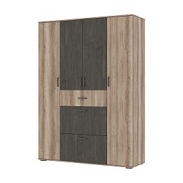 НЕЛЬСОН ШК 03 (СОЛО-3) Шкаф (1,600х2,200х0,500) дуб каньон/железный камень - Фото предпросмотра