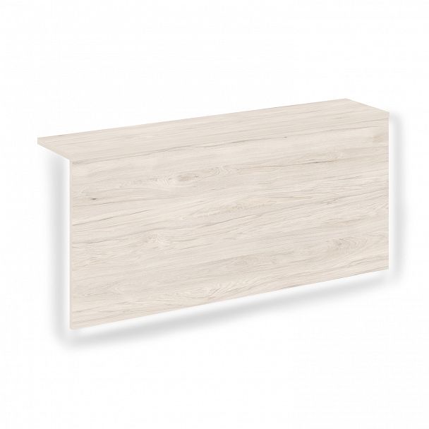 Накладка с подсветкой прямая высокая на 2 модуля "Onix" О.R-NP.V-98.2.S денвер светлый - Вид 1