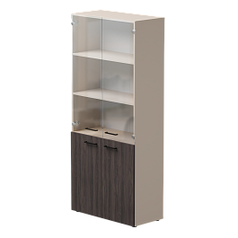 Шкаф комбинированный Everprof EVO 800х383x1835 Кашемир/Дуб Пасадена - Фото предпросмотра