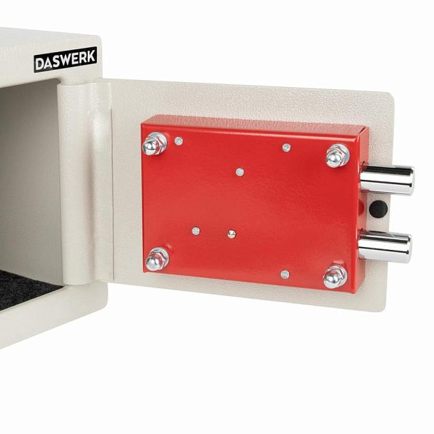 Сейф мебельный DASWERK SC-170KL (170х230х170 мм), ключевой замок, бежевый, 291339 - Вид 7